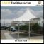 High tensile temporary fabric tent structures for events