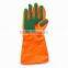 kitchen waterproof cleaning hand latex glove with sponge