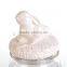 glass storage jar with ceramic clip lid