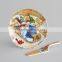 cake plate with shovel Christmas design porcelain plate 12"