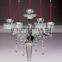 Beautiful 8 crystal candle holder as glass candle holder for wedding centerpiece