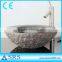 Polished round carved marble sink