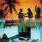 Plastic16 colors changing Glowing led ice cooler pot for club & pub decoration