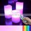 Romantic colourful business type LED candle LED light