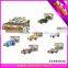 New puzzle toys pull back 3d puzzle plane and car series