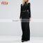 2017 New Women Long Sleeve Black Cocktaol Dress Open Back Outlook Dress