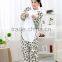flannel cartoon adult animal jumpsuit animal pajamas jumpsuit leopard design