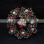 zm53214a Christmas wreath crystal brooch moq 10 pieces Christmas gift brooches