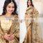Beauteous Blue Color Saree With Silver Bordered Blooming Bliss Designer Sarees Collections