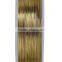 Copper Beading Wire Thread Cord Round Gold Plated 0.25mm Dia. , 2 Rolls