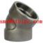 stainless ASTM A182 F304ln socket weld tee