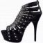 Lady Dorpship Strappy Tudded Platform Sandals Studs fashion Shoes (LTYQC779A)