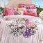 Hot selling chinese 3d printed big flower bedding set