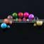 Candy Color Rainbow Double Side Two Ball Earrings Stud