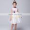 Wholesale clothing high quality fashion splicing girls party wear gown ball dress kids