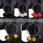 New designs big circle with colorful Pom pom Gypsy Earrings