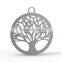 Cheap China Manufacturer Stainless Steel Tree of Life Round Pendants Charms Jewelry Gifts