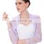 Belle Poque Womens Long Sleeve Cropped Black Lace Shrug Bolero BP000339-1