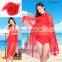 100% polyester material cheap solid color scarf