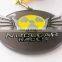 Irregular shape zinc alloy casting medal personalized design of nuclear and wings medal