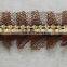 Gold Polyester Lurex Embroidery Mesh Lace Trim