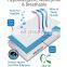 Waterproof Mattress Protector Breathable Mattress Cover - Fitted Style All Around Elastic Fits 15 Inches Deep