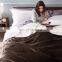 Cheap Brown 100% Superfine Fiber Fleece Sherpa Blanket For Sale