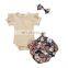 3pcs Kids Baby Girls Clothing Set Infant Cotton Clothes Girls Outfits Sets