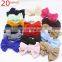 20colors free choose Newborn Baby Girls Handtie Soild Messy Bows Nylon Headbands One Size Fit Most Girl's Knot Hairbands