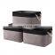 Hot selling door fabric gray opening front toys lid storage box bin