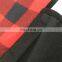 100% polyester fleece check waterproof outdoor blanket