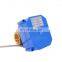 Factory high quality 12v dc 1/4  inch 2 way water treatment brass electric ball valve