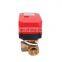 horizontal type CWX-60P 6nm 3/4" DN20 brass 3 way t port motorized ball valve