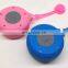Waterproof bluetooth wireless speaker with sucker and hook