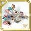 Vintage antique colorful crystal rhinestone korean brooch FB-046
