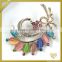 Fashion jewelry stick Magnet pin brooch with rhinestone FB045