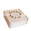 Wholesale simple useful cheese and cake wooden pie storage box with lid