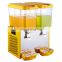 High Quality 2 Heads Commercial Cold Juice Cooler with Three Tanks 36 Liters