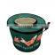 Wholesale round folding fishing bucket With Handle mini Collapsible Fishing Bucket