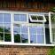 Cheap toilet tempered double glass parts aluminum awning window