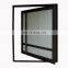 Villa large view design heavy duty center hinge entry fixed sidelights black frame wrought iron front glass pivot door