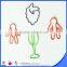 Without mould customized children shape paper clip boy shape