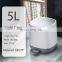 Luxury style small round trash bins 5L dustbin pedal bin with soft close