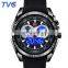 TVG 468IP Men's Fashion&Casual Watch Japan Quartz Digital Movement Silicone Band Business Watch Week LED