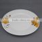 ceramic dinner plate with part decalpocelain wedding charger plates with good qualtiy and cheap price