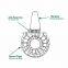 Wreath Design Garden Metal  Hanging Bird Feeder