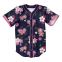 full button style fashionable full sublimated baseball jersey designed for women