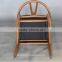 upholstered stackable aluminum wishbone Y chair