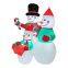 Snowman inflatable with Inflatable snow globe – Perfect for Xmas Decor