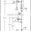 2015 hot sale stainless steel combination eyewash and shower station